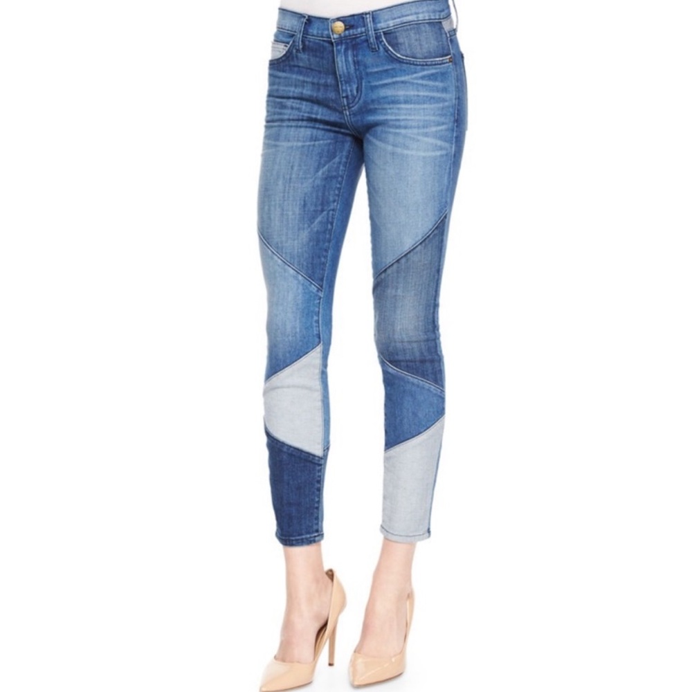 Current/Elliott Women's Patchwork Slim Boyfriend … - image 1